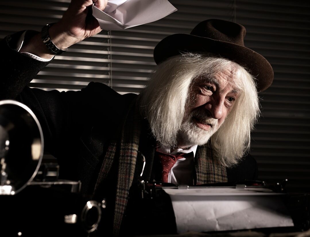 detective investigating clues