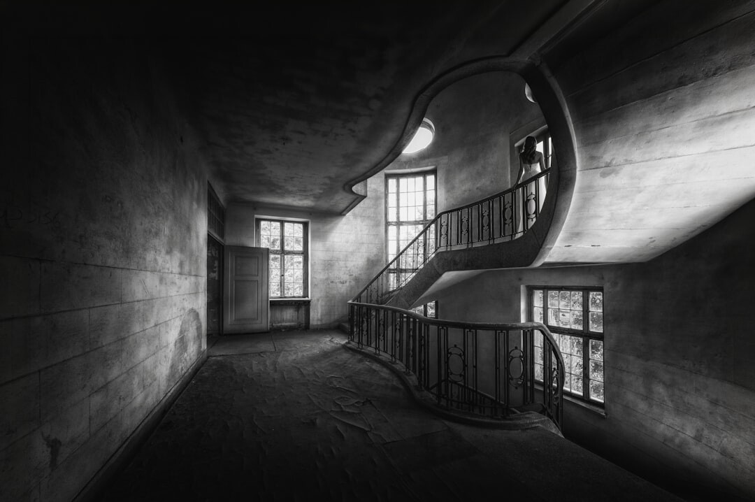 dark hallway in old house